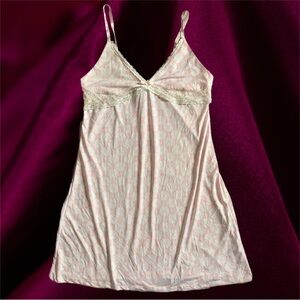 Vintage Nanette Lepore Pink Lace Trim Nightgown